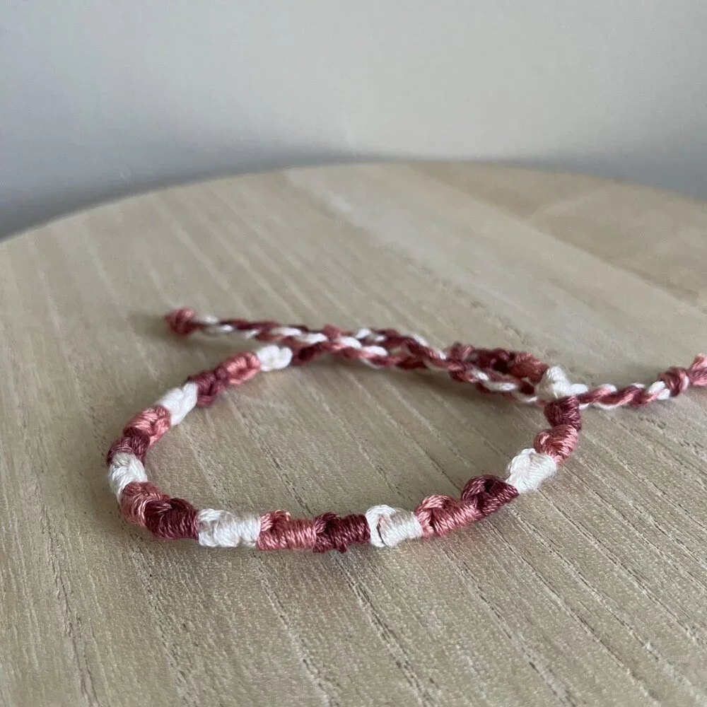 Vida Bracelet, anklet, trendy, comfortable, tie, embroidery thread, woven, gift,